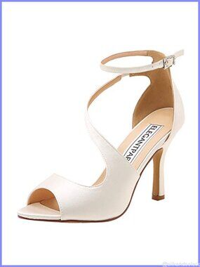 Satin Strappy High Heel Sandals Peep Toe Wedding Dress Shoes